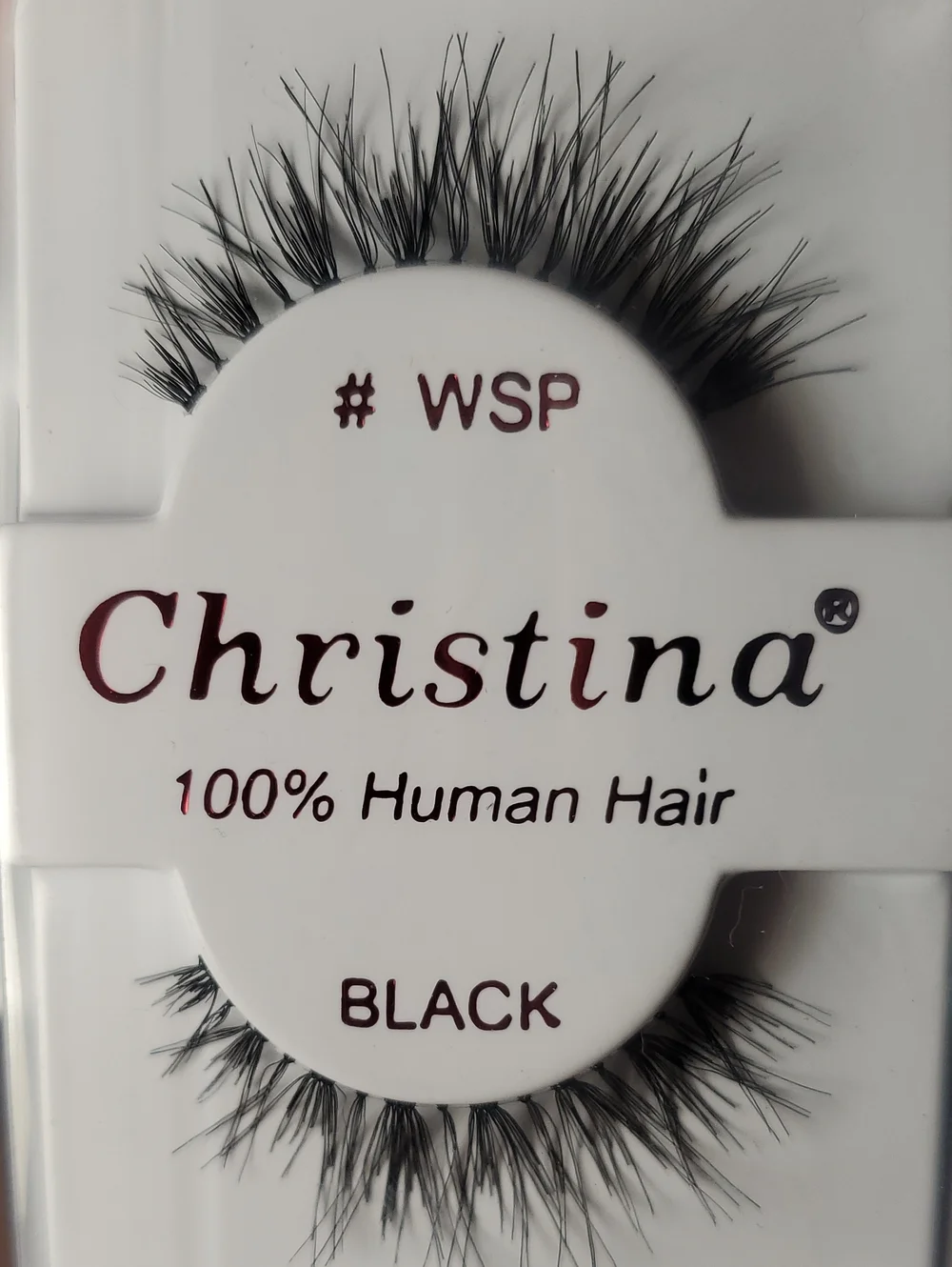 Christina Black 100% Human Hair False Eyelashes - Flared Volume Set 4